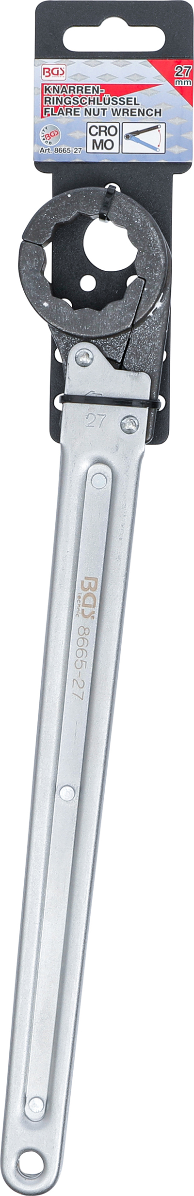 BGS 8665-27, Ráčnový klíč na potrubí 27 mm
