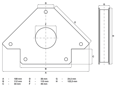 BGS 3009, Pomocný magnet pro sváření úhlů