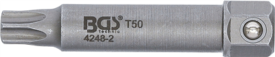 BGS 4248-2, Speciální bit pro demontáž řemenic u alternátorů T-profil (pro Torx) T50 x 64 mm
