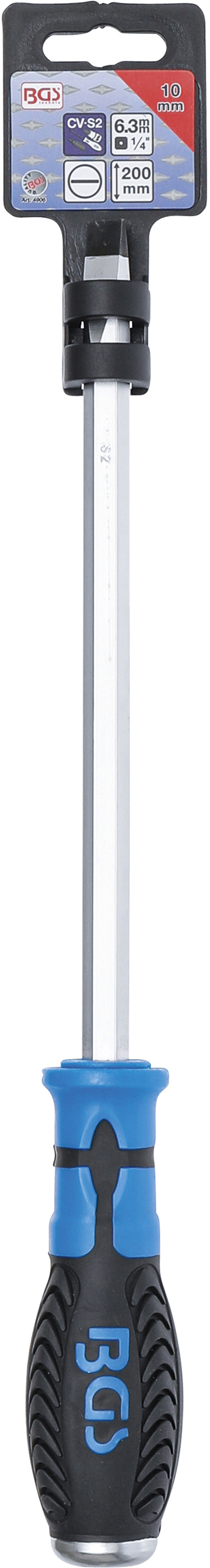 BGS 4906, Šroubovák plochý 10 mm Délka čepele 200 mm