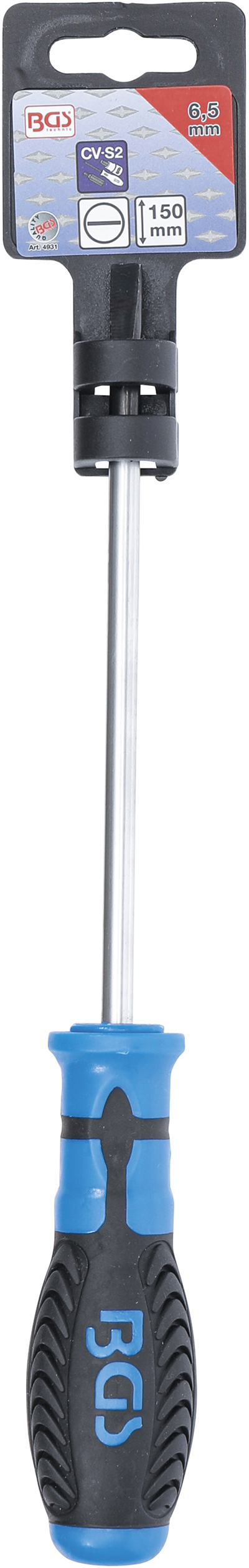 BGS 4931, Šroubovák plochý 6,5 mm Délka čepele 150 mm