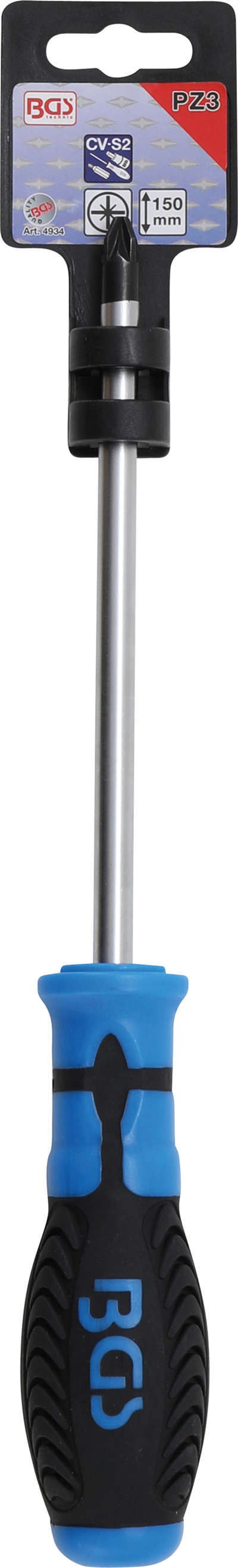 BGS 4934, Šroubovák křížový PZ3 Délka čepele 150 mm