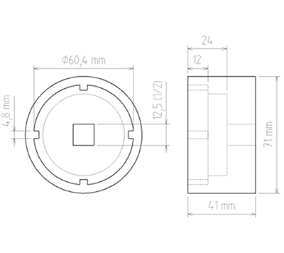 BGS 5423, Klíč na matice se zářezy vnitřní čep pro Ford Transit s typem náprav 34