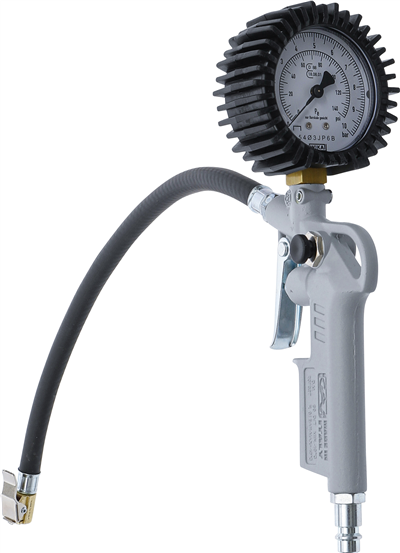 BGS 55400, Pistole pro huštění pneumatik s manometrem cejchovaná 0 - 10 barů