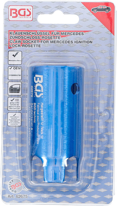BGS 62675, Klíč na rozetu zámku zapalování pro Mercedes