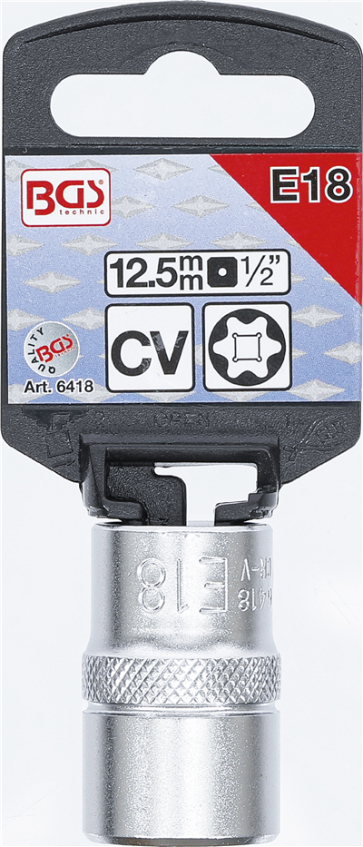 BGS 6418, Nástrčná hlavice E-profil 12,5 mm (1/2