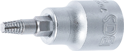 BGS 7098-T25, Nástrčná hlavice pro povolení poškozených šroubů vnitřní čtyřhran 10 mm (3/8
