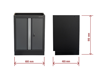 Matabro MB-TGC1300, Dvoudveřová skříňka 1 police 680x458x910 mm