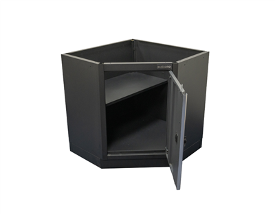 Matabro MB-TGC1300B, Rohová jednodveřová dílenská skříňka 1 police 864x864x910 mm