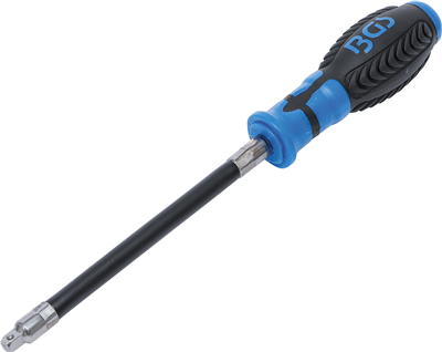 BGS 7825, Šroubovák s flexibilní kulatou rukojetí vnější čtyřhran 6,3 mm (1/4