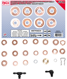 BGS technic 8107 BGS 8107, Sada měděných těsnicích kroužků pro vstřikovací trysky 551dílná