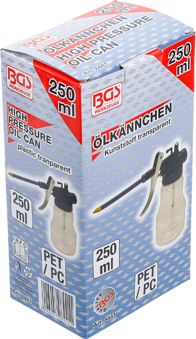 BGS 8441, Plastová olejnička 250 ml
