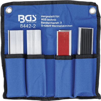 BGS 8442-2, Sada ochranných čelistí pro svěrák hliník 150 mm 8dílná