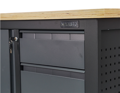 Matabro MB-TSK5413-L, Pracovní dílenský stůl 3 zásuvky 1 skříňka 1200 x 600 x 860 - 900 mm
