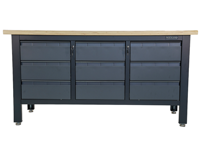 Matabro MB-TSK7509-L, Pracovní dílenský stůl 9 zásuvek 1690 x 600 x 860 - 900 mm