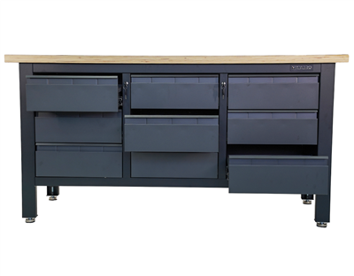 Matabro MB-TSK7509-L, Pracovní dílenský stůl 9 zásuvek 1690 x 600 x 860 - 900 mm