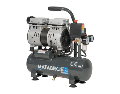 Matabro MB-K201, Bezolejový kompresor 6l, 230V 550W