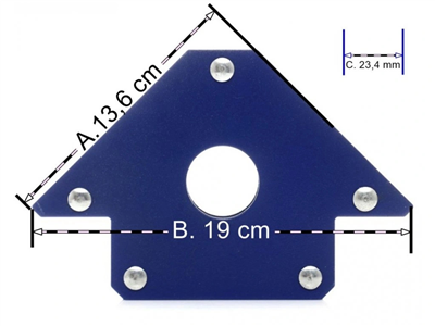 Tagred TA622, Magnetický úhelník, úchyt na svařování 34,5 kg