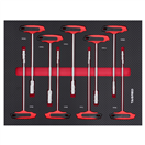 TAGRED TA18515 Tagred TA18515, Vložka do dílenského vozíku sada klíčů s ergonomickou T-rukojetí 9 dílná