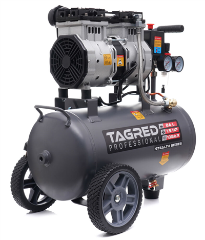 AKČNÍ SET SETTA3383M, Bezolejový kompresor 24l, 230V, 2 písty, 1750W + příslušenství