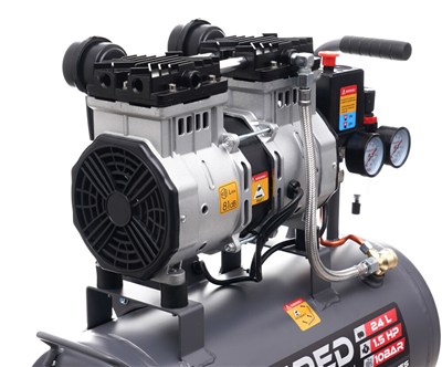 AKČNÍ SET SETTA3383M, Bezolejový kompresor 24l, 230V, 2 písty, 1750W + příslušenství