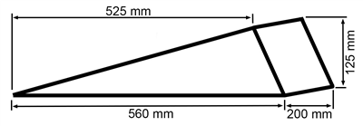 Nájezdová rampa plastová - 1ks (BR570)