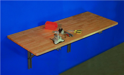 Sklopný pracovní stůl na zeď 1200 x 580 mm