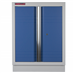 Celokovová dílenská skříňka PROFI BLUE dvoukřídlá 680x458x91