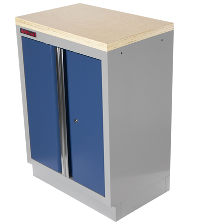 Celokovová dílenská skříňka PROFI BLUE dvoukřídlá 680x458x910 mm