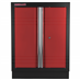 Celokovová dvoukřídlá skříňka PROFI 680x458x910 mm