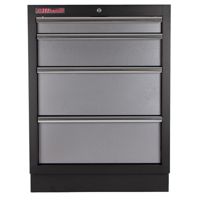 Celokovová dílenská skříňka PROFI se 4-mi šuplíky 680x458x910 mm