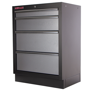 Celokovová dílenská skříňka PROFI se 4-mi šuplíky 680x458x910 mm