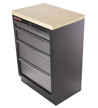 Celokovová dílenská skříňka PROFI se 4-mi šuplíky 680x458x910 mm