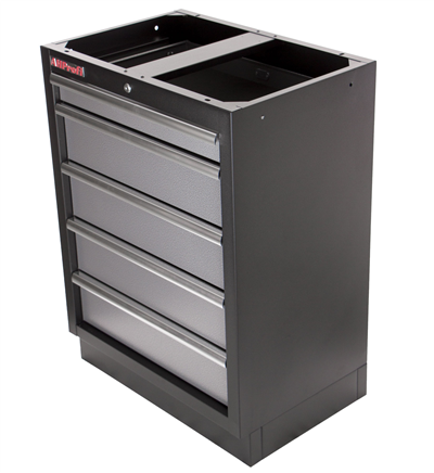 Celokovová dílenská skříňka PROFI s 5-ti šuplíky 680x458x910 mm