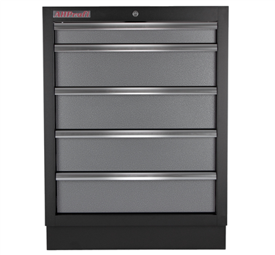Celokovová dílenská skříňka PROFI s 5-ti šuplíky 680x458x910 mm