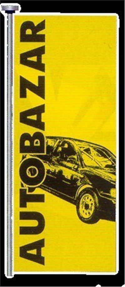 Vlajka AUTOBAZAR - žluto/černá