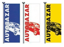 AHProfi 125200200 Vlajka AUTOBAZAR - modro/bílá