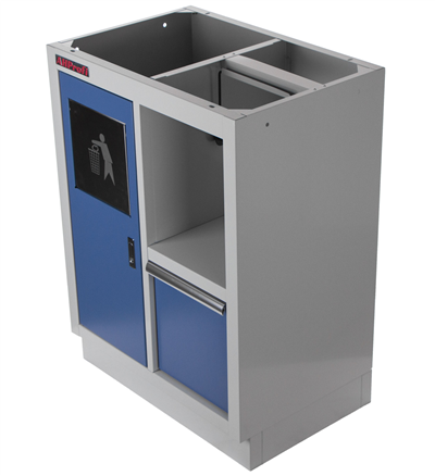 Celokovová dílenská skříňka PROFI BLUE 680x458x910 mm