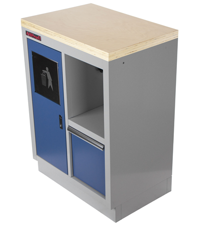 Celokovová dílenská skříňka PROFI BLUE 680x458x910 mm