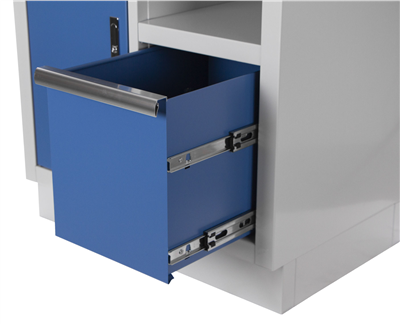 Celokovová dílenská skříňka PROFI BLUE 680x458x910 mm