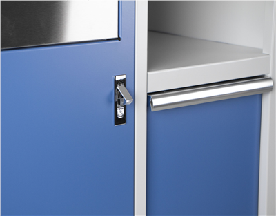 Celokovová dílenská skříňka PROFI BLUE 680x458x910 mm