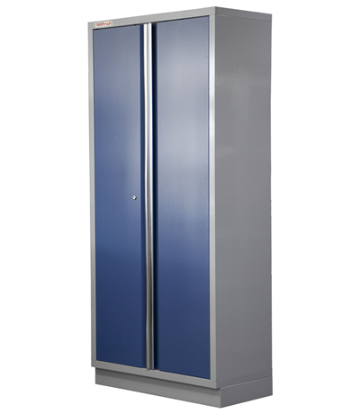 Celokovová široká dílenská skříň PROFI BLUE 915x458x2000 mm