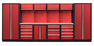 Kvalitní PROFI RED dílenský nábytek - 4535 x 2000 x 495 mm