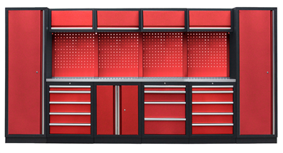 Kvalitní PROFI RED dílenský nábytek 3920 x 495 x 2000 mm