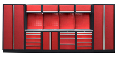 Kvalitní PROFI RED dílenský nábytek - 4535 x 2000 x 495 mm