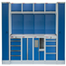 Kvalitní PROFI BLUE dílenský nábytek 3920 x 495 x 2000 mm