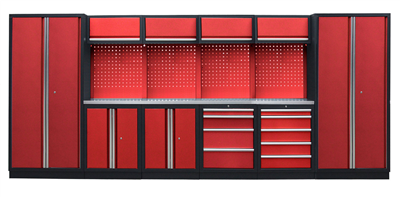 Kvalitní PROFI RED dílenský nábytek - 4535 x 495 x 2000 mm