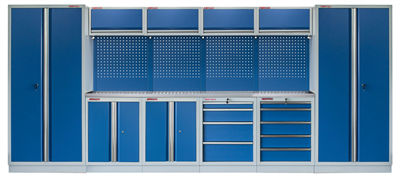Kvalitní PROFI BLUE dílenský nábytek - 4535 x 495 x 2000 mm