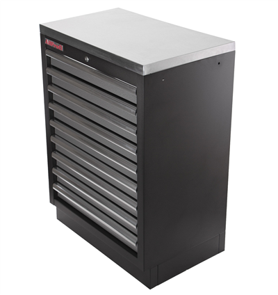 Celokovová dílenská skříňka PROFI s 9-ti šuplíky 680x458x910 mm