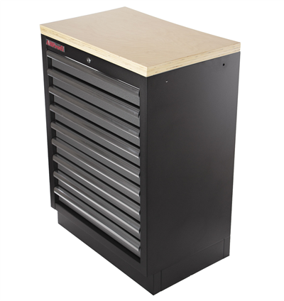 Celokovová dílenská skříňka PROFI s 9-ti šuplíky 680x458x910 mm